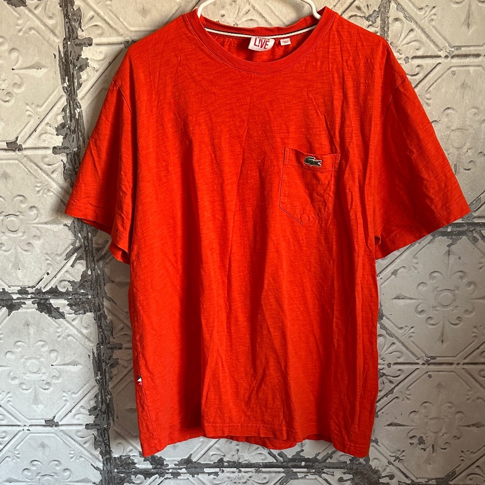 Lacoste Men's Vibrant Orange Tee
